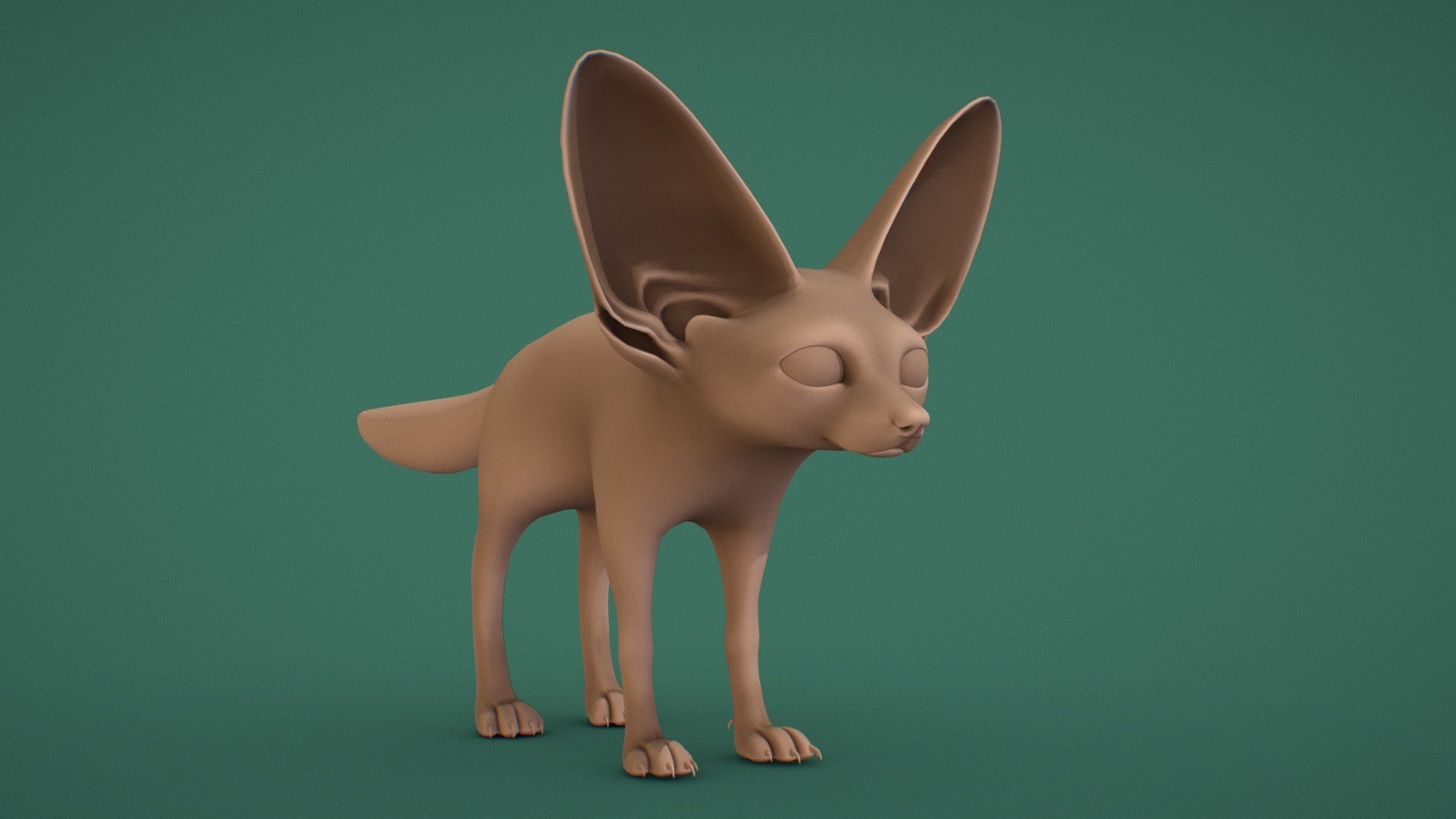 Fennec Fox Download Free 3D model by yanix [32bdd73] Sketchfab