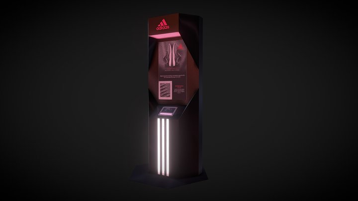 Tótem Visibilidad ADIDAS 3D Model