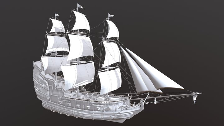 Pirate Ship 3D Model