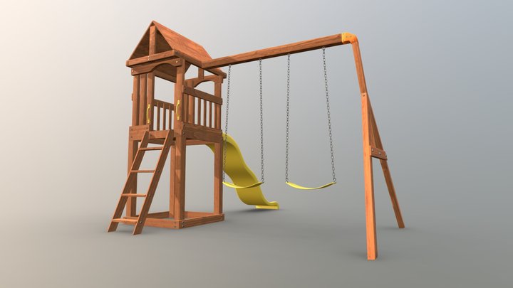 Backyard Playground 3D Model