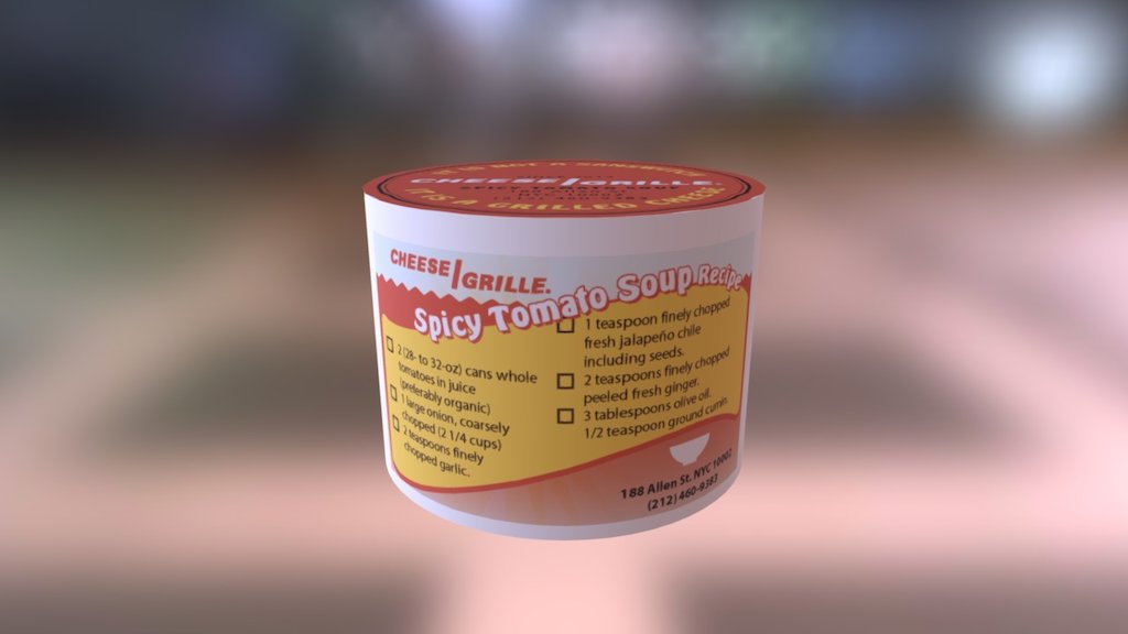 Spicy Tomato Soup Label 1