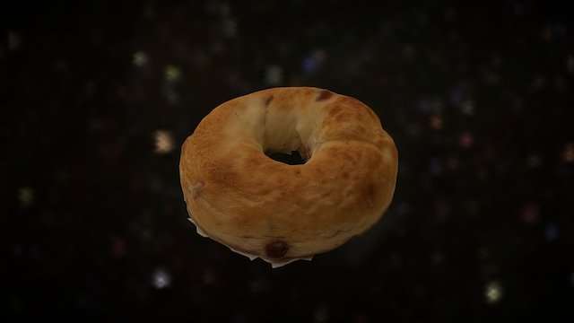 A Large Bagel 3D Model