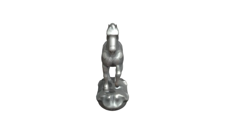 Horse statue with detailed structure 3D Model