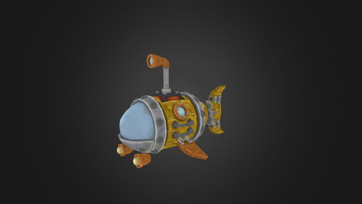 Tooki Submarine 3D Model