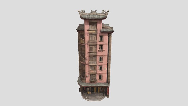 Residential structure in the slum 3D Model