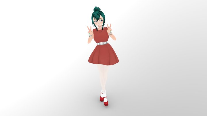 Maya Terra - vRoid Model - Static Statue - 005