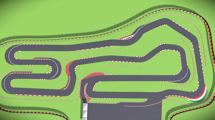 Race track/Karting Track based on South Garda 3D Model