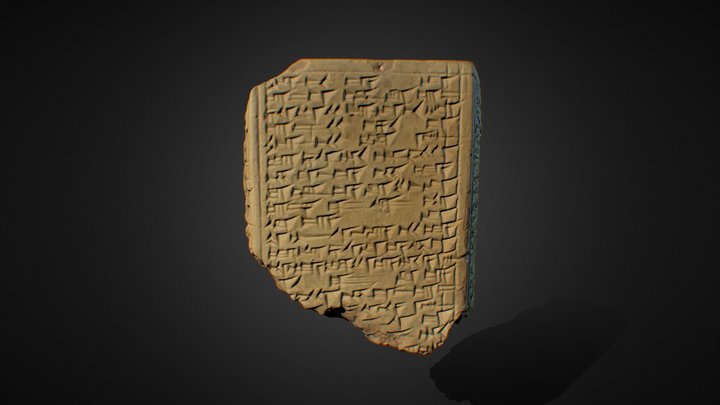 Esarhaddon prism from Babylon (IM.183696) 3D Model