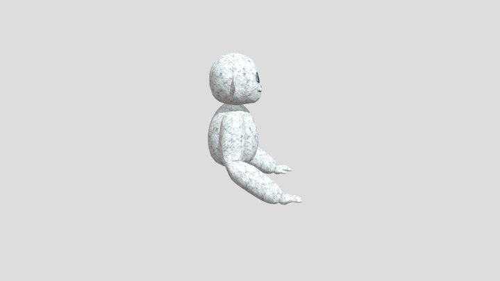 Creepy baboon Playermodel 3D Model