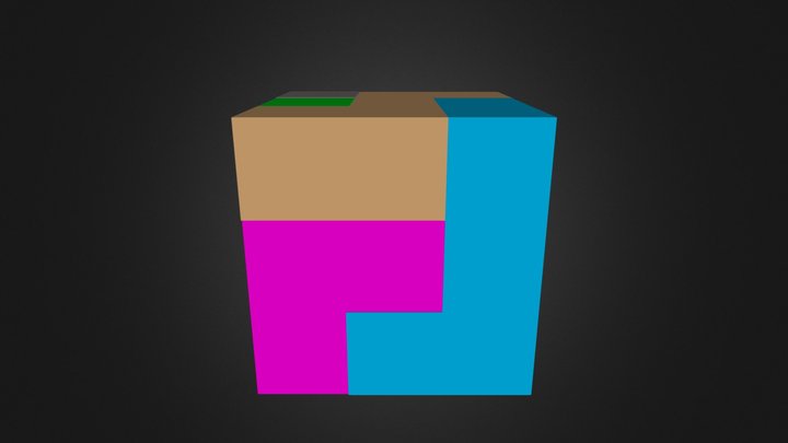 Puzzle Cube Complete 3D Model