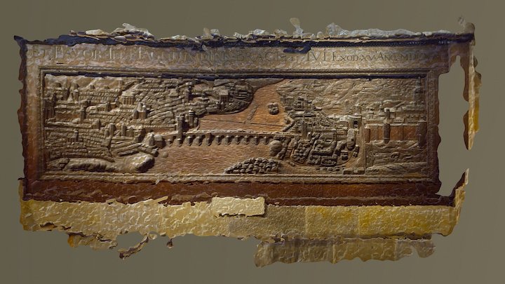 Scan of a wall relief in Prague Castle Cathedral 3D Model