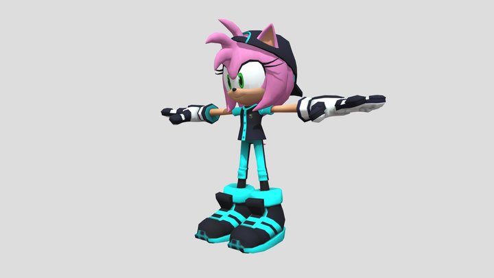Amy rose drip 3D Model