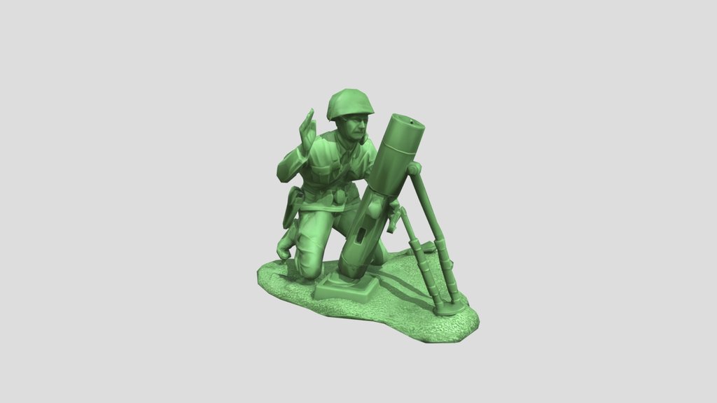 Green Soldier Kneeling_ Bazooka_obj