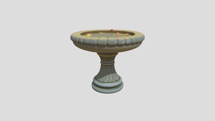 Bath for birds 3D Model