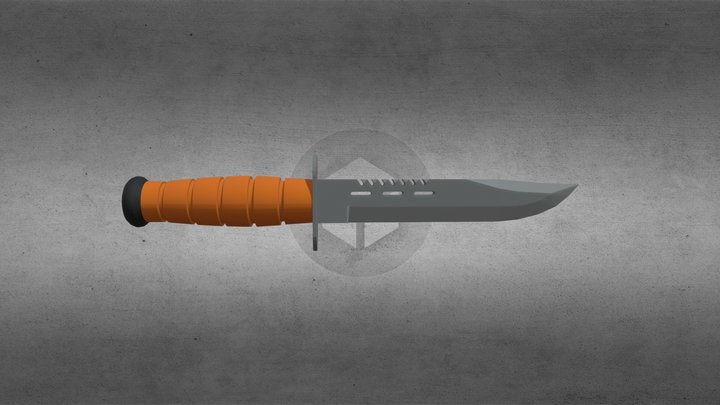 Combat Knife – Free 3D Model STL