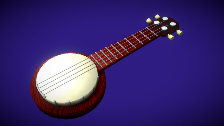 Banjo Instrumento 3D Model