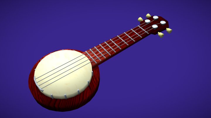 Banjo Instrumento 3D Model