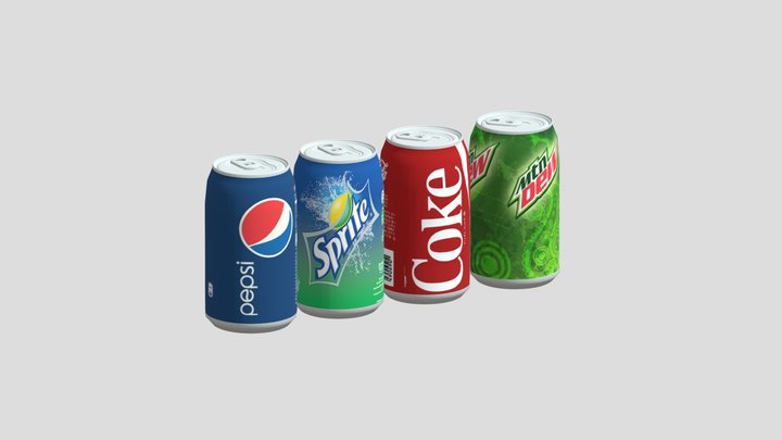 Soda-cans 3D Model