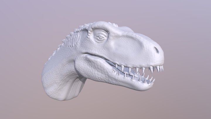 Dinosaur Head 3D Model