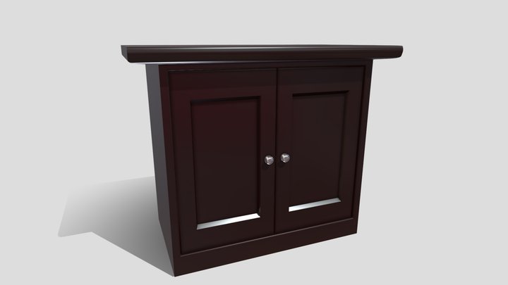 Small 2 door cabinet 3D Model