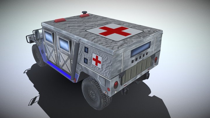 USA Humvee (Medic) 3D Model