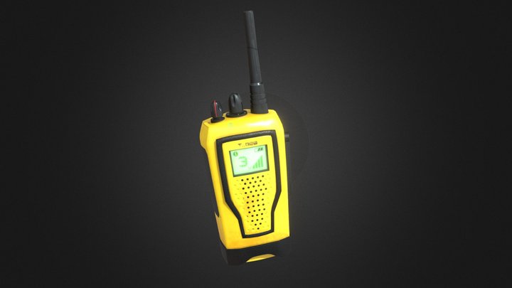 Walkie Talkie - Yellow 3D Model