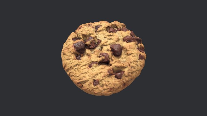 Chocolate Chip Cookie 2 3D Model