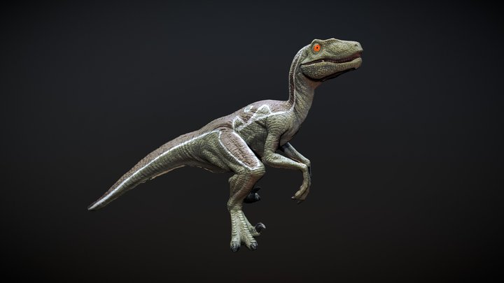 Velociraptor Toy 3D Model