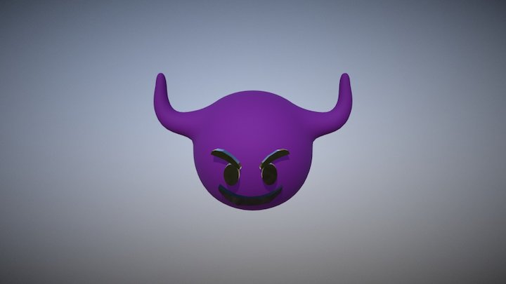 Emoji Devil ( ͡° ͜ʖ ͡°) 3D Model