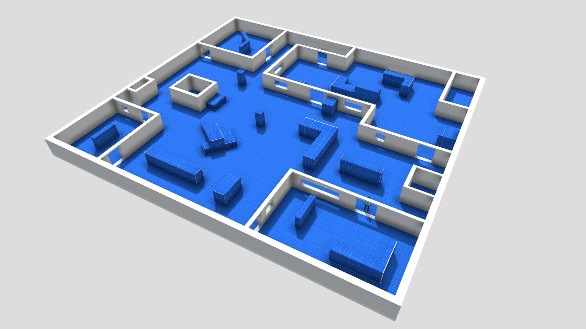 Blockout (Greybox) Shooter Level Design Game Map - Download Free 3D ...