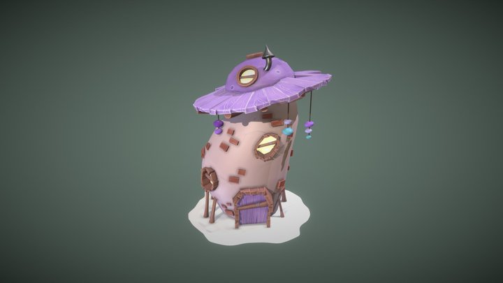 Stylized House 3D Model