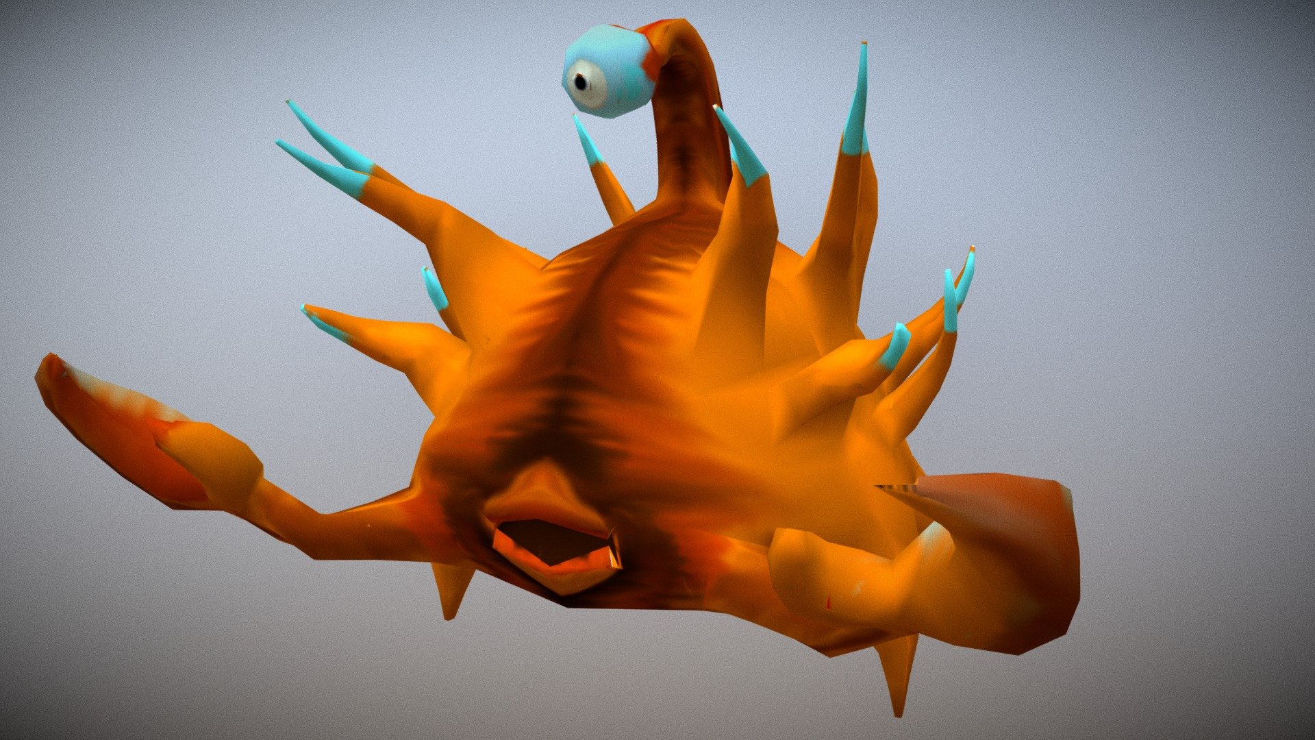 Crustacean monster- defense animation