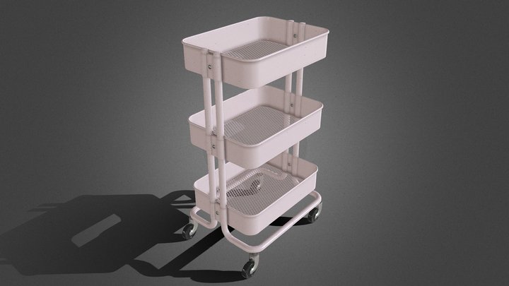 IKEA RASKOG Pink utility trolley