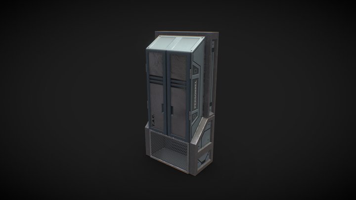 Tall Locker 3D Model