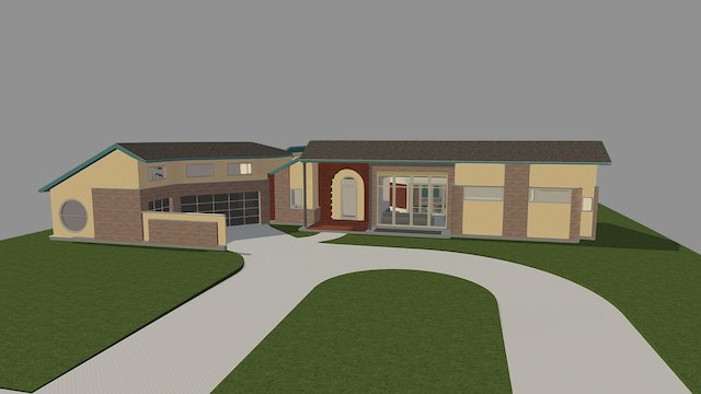 Modern Home 3D Model