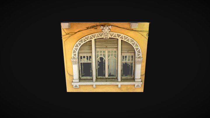 Прозорец от къща на ул. “Константин Иречек” №21, 3D Model