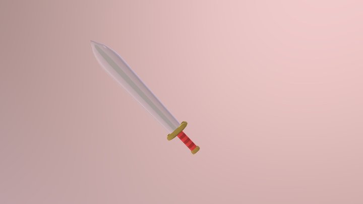 Sword Low Poly 3D Model