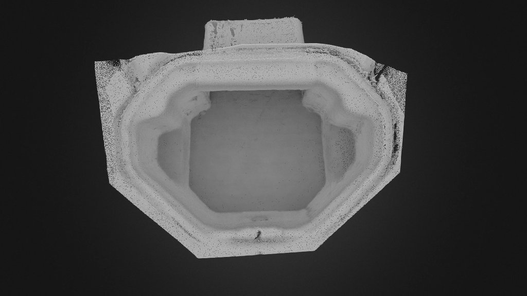 Tesla Model S RWD frunk pointcloud 3D scan