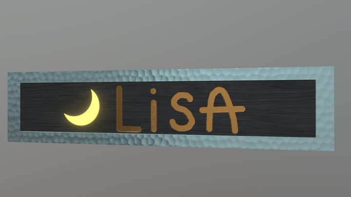 Name Plate 3D Model