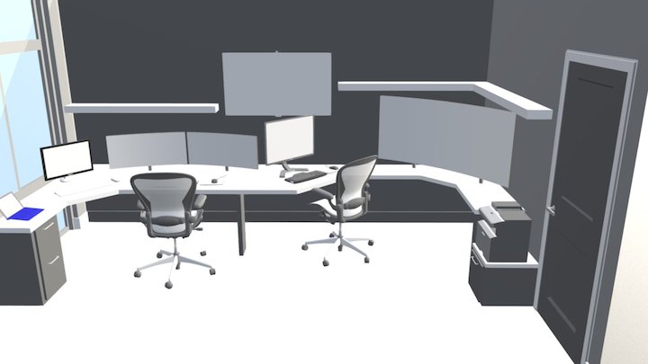Phorfront Home Office Design 3D Model