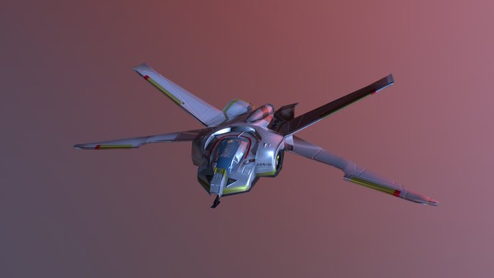 A09-01 Spaceship 3D Model