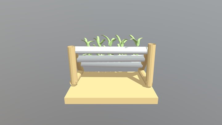 NFT Hydroponics System 3D Model