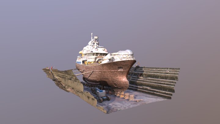 Trawler Simple 3D Model