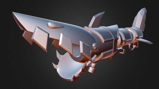 league of legend jinx - fish bone 3D Model