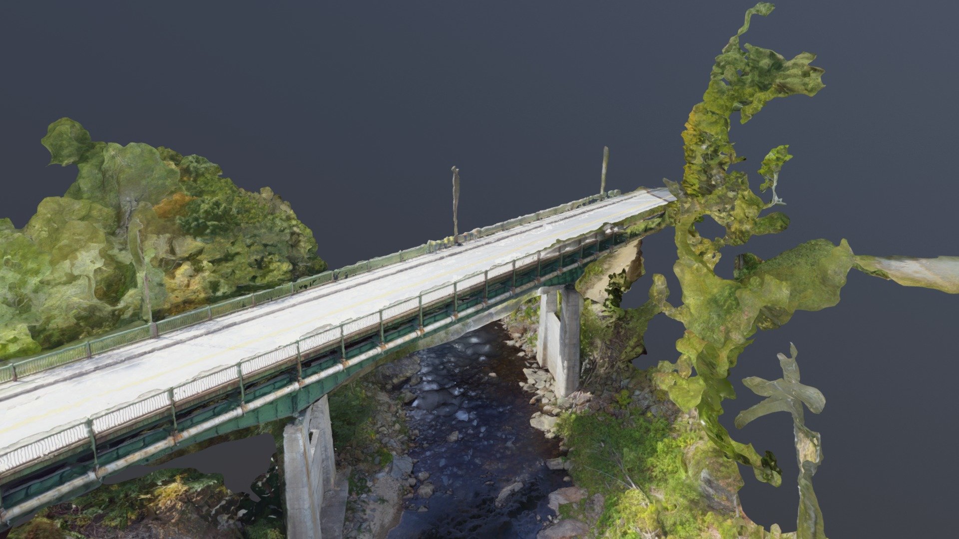 Readsboro, VT Route 100 Bridge Download Free 3D model by UVM UAS (uvmuas) [32d4da2] Sketchfab