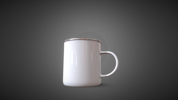 enamel cup 3D Model