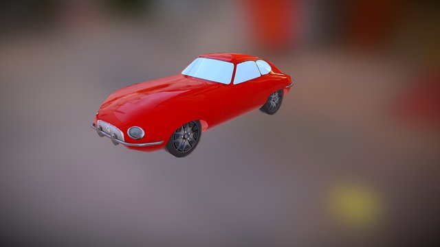 1961 Jaguar Type E 3D Model