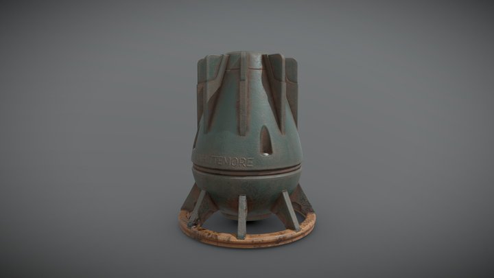 Whittemore Teal Bomb 3D Model