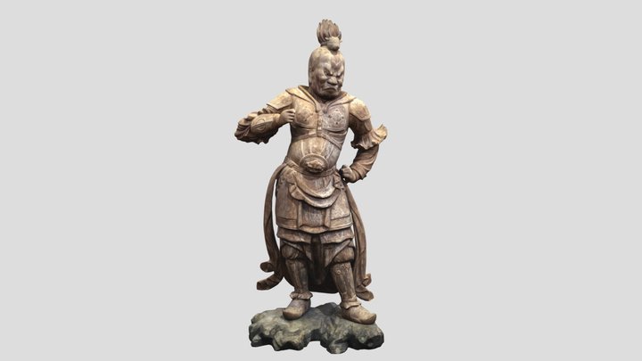 木造十二神将立像 丑神将立像 3D Model