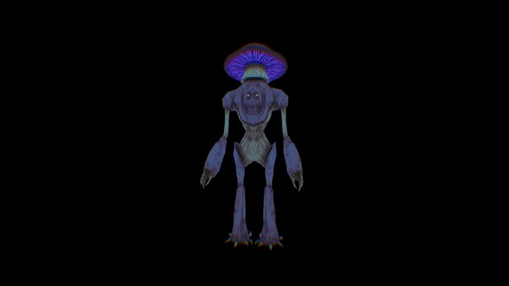 Low poly Myconid 3D Model